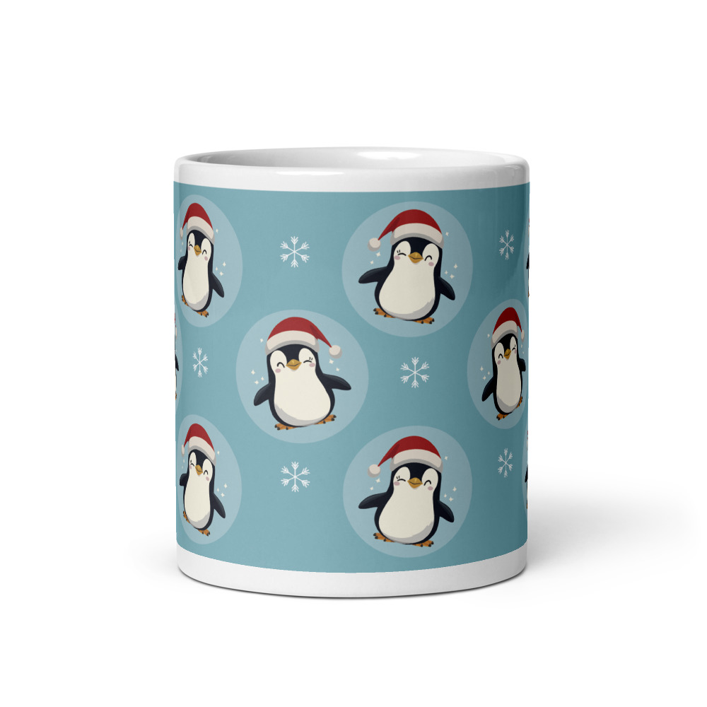 Adorable Santa Hat Penguins - 11oz Mug